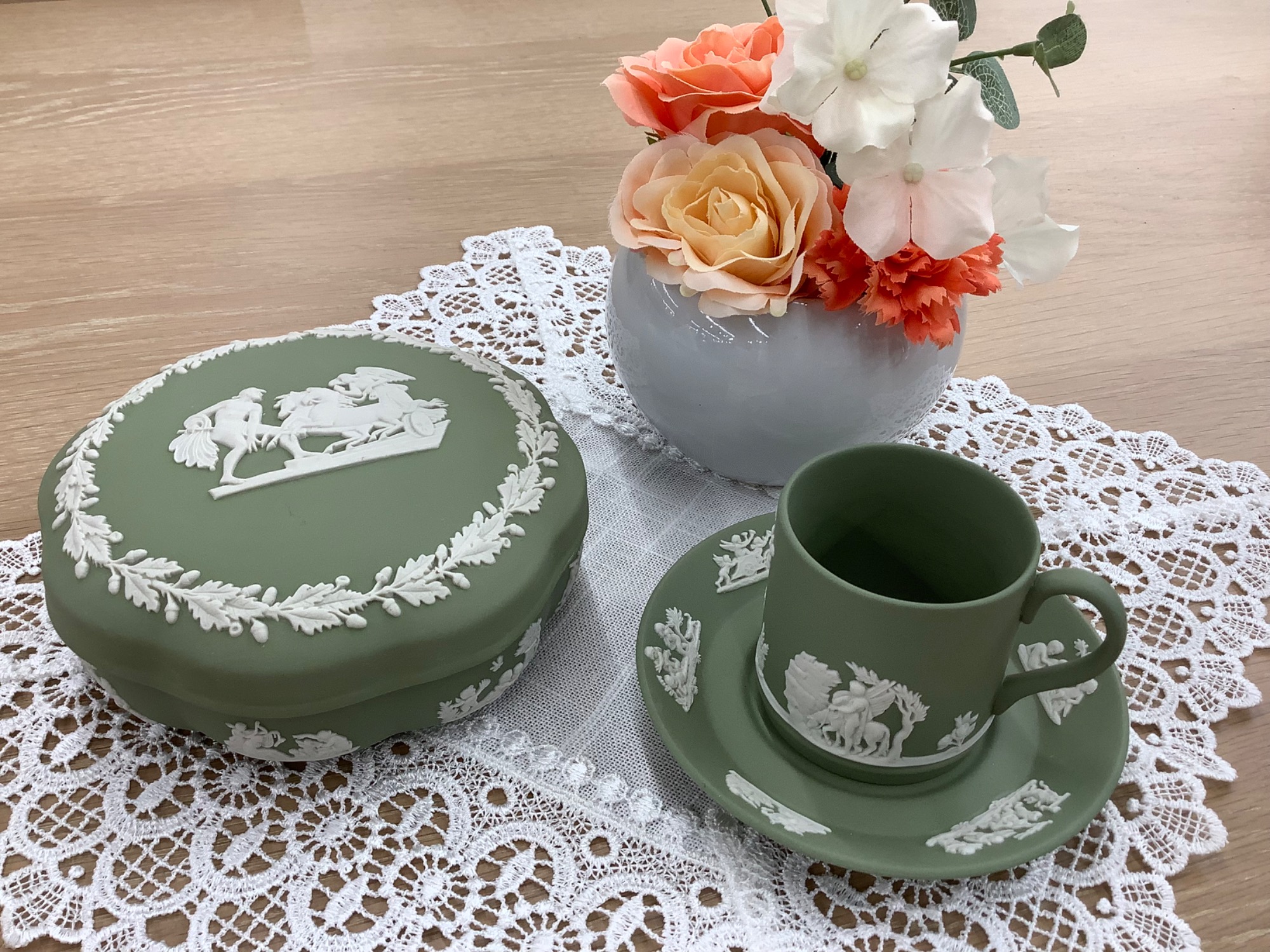 スマホで購入】Wedgwood (ウェッジウッド)セージグリーン ジャスパーの