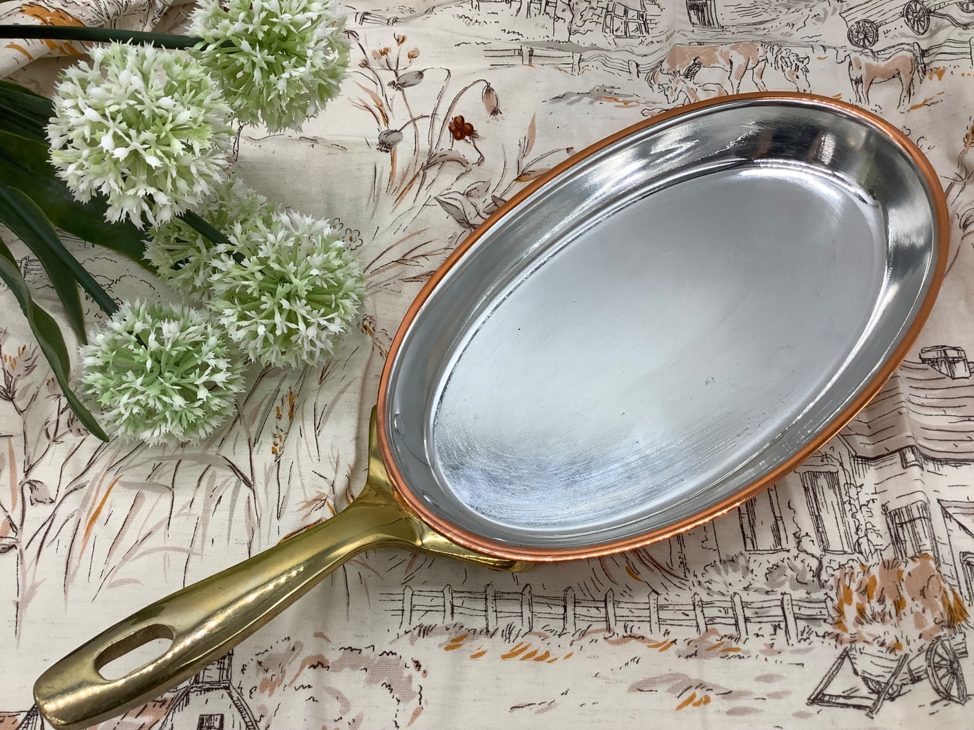 スマホで購入】COPPER WARE JAPAN 小判型銅フライパン入荷いたしました