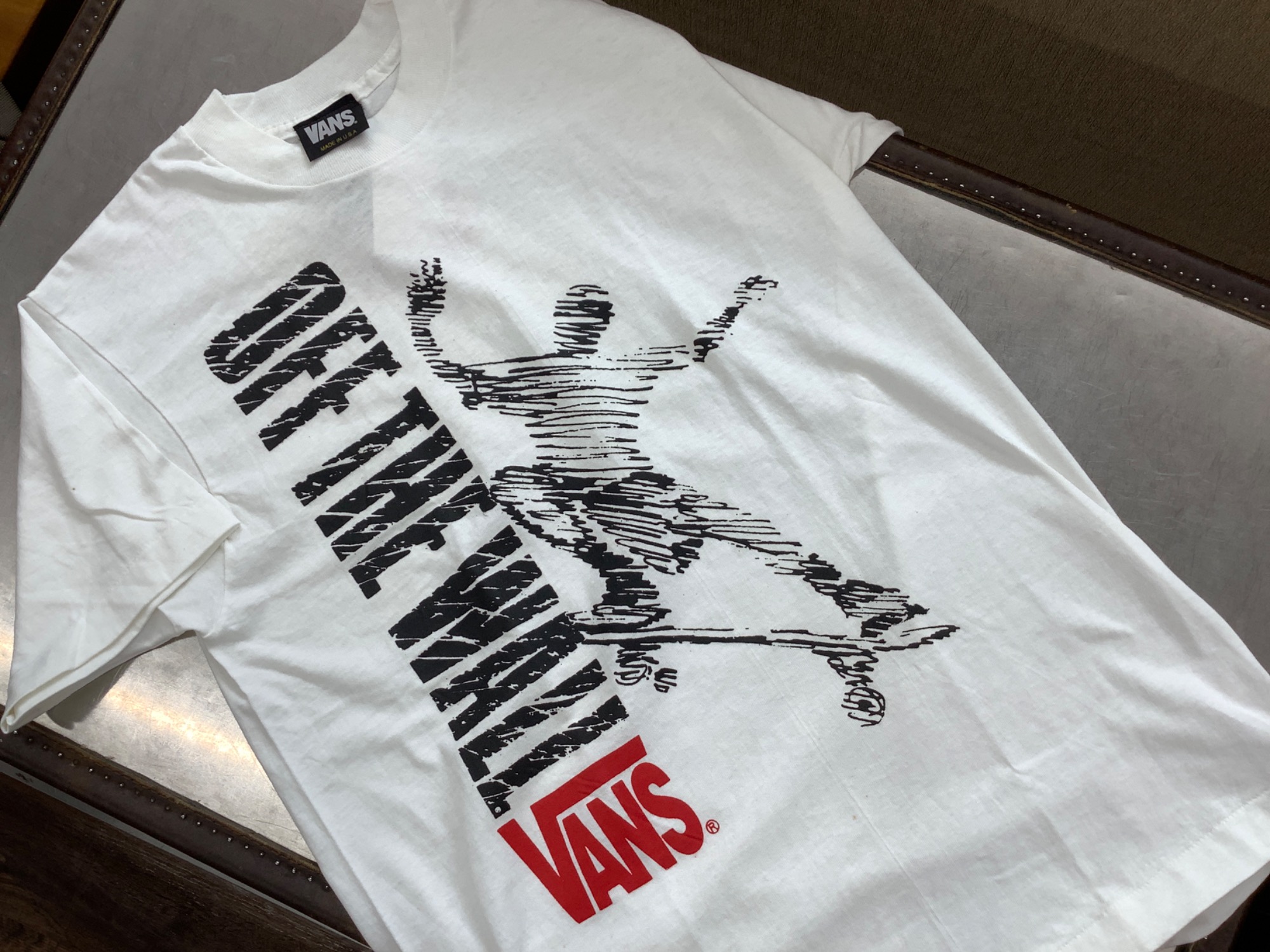 スマホで購入】VANS（バンズ）90s USA製 OLD SKATE プリントT