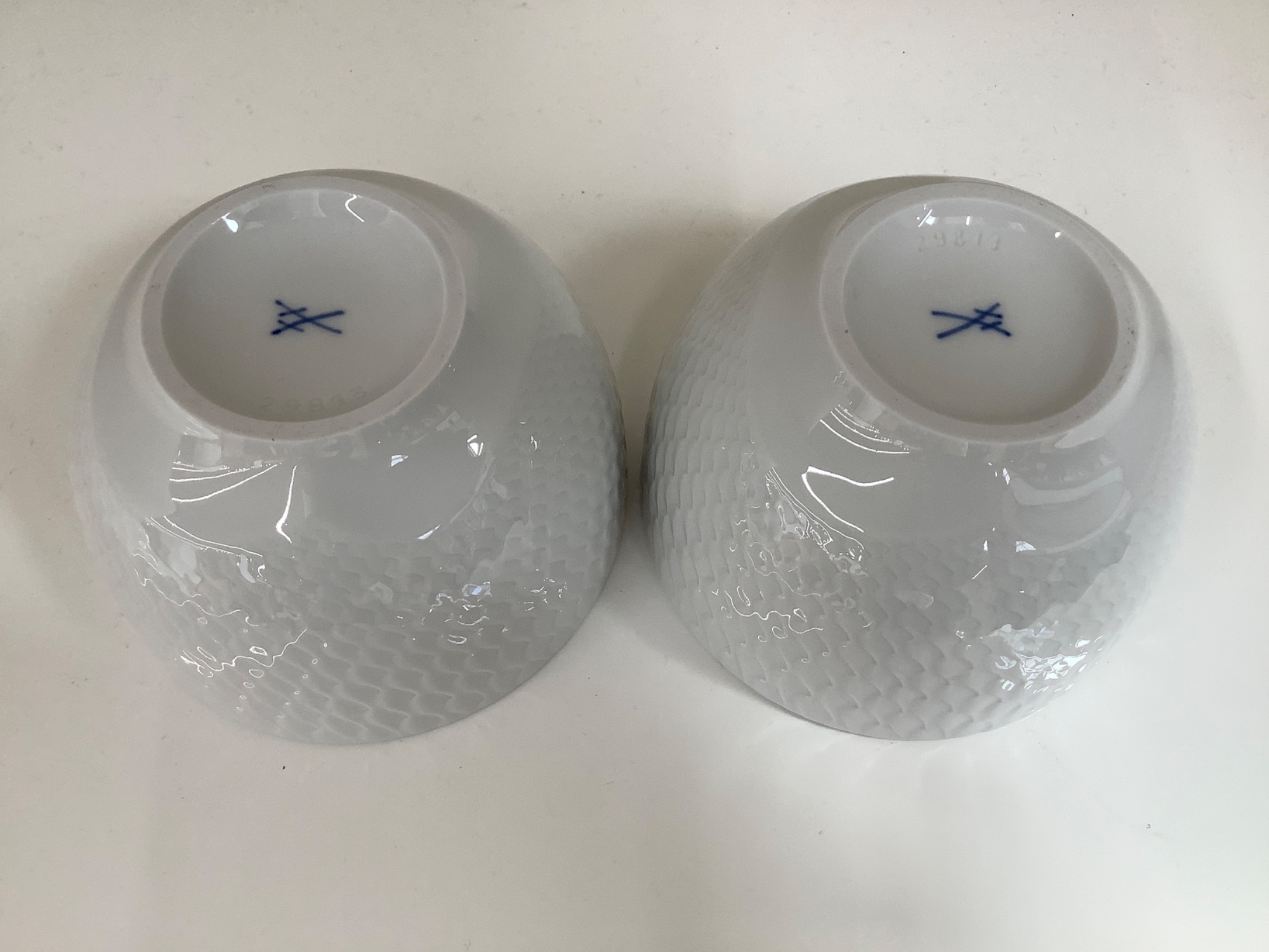 MEISSEN（マイセン）エスニック ペアボウル 波の戯れホワイト2P