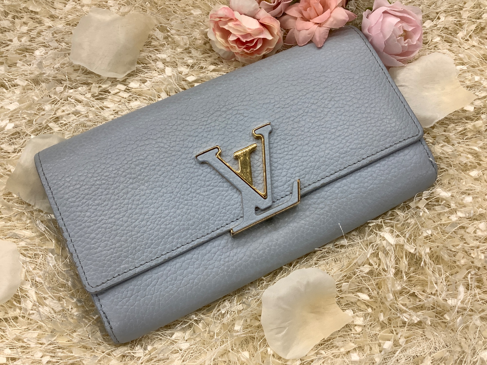 【中古品】ルイビトン　ポルトフォレイユ・カプシーヌ　長財布 スマホで購入】Louis Vuitton / ルイヴィトン ポルトフォイユ