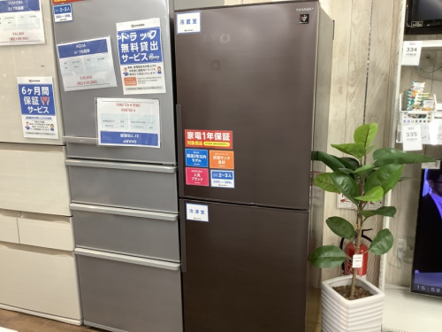 冷蔵庫の2ドア