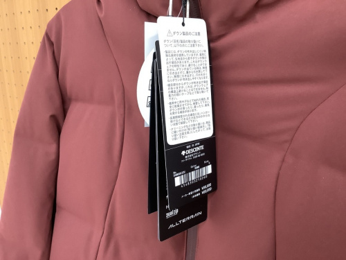水沢ダウンジャケットのDESCENTE
