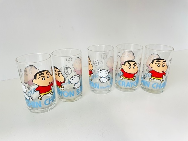 レトロ雑貨】クレヨンしんちゃんのグラスセットのご紹介！！【東久留米