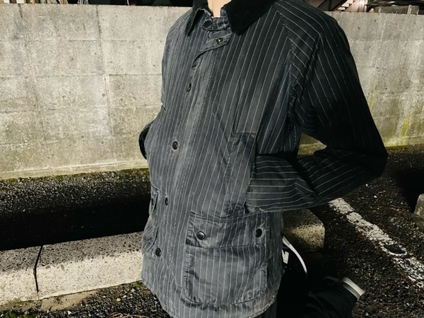 バブアー/barbourヒッコリーストライプブルゾン BEDALE / ビデイル】ヒッコリーストライプ ブルゾン（オーバー
