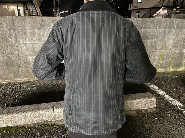 Barbour-バブアー-】ピンストライプのオイルドジャケット 入荷しました