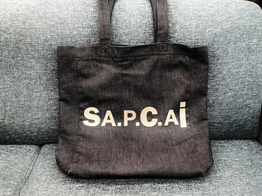 ■sacai × A.P.CサカイアーペーセーデニムトートバッグMedium □sacai × A.P.CサカイアーペーセーデニムトートバッグMedium