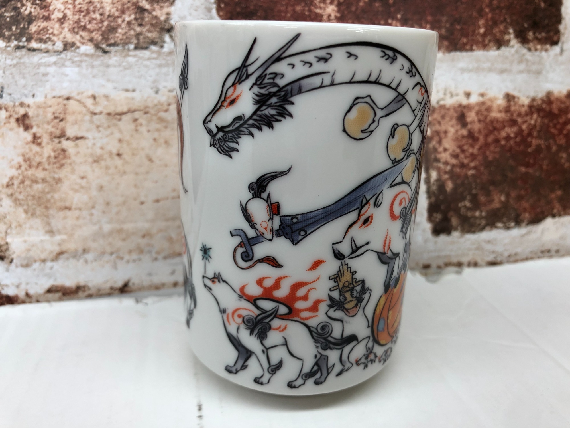 レア 】大神 大神伝 湯呑み 未使用】大神降ろし親子湯呑（お湯を注ぐと