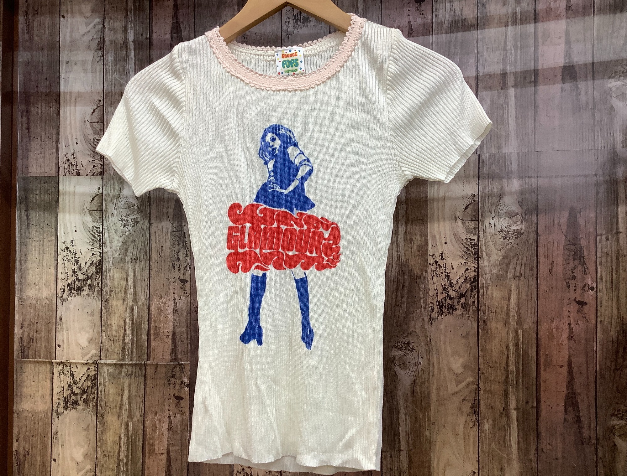 【Lサイズ】ヒステリックグラマー☆刺繍ロゴヒスガール白Tシャツ HYSTERIC GLAMOUR グラフィックTシャツ Lサイズ ホワイト L