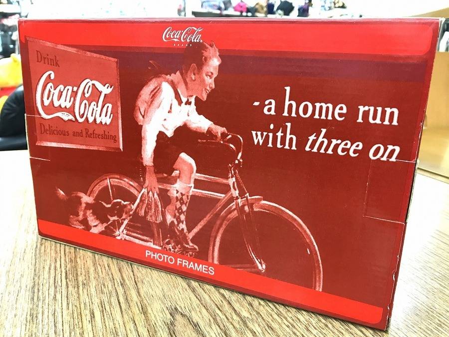 Coca-Cola 自転車フォトフレーム コカコーラの自転車型フォトフレーム買取入荷致しました！【川崎野川店