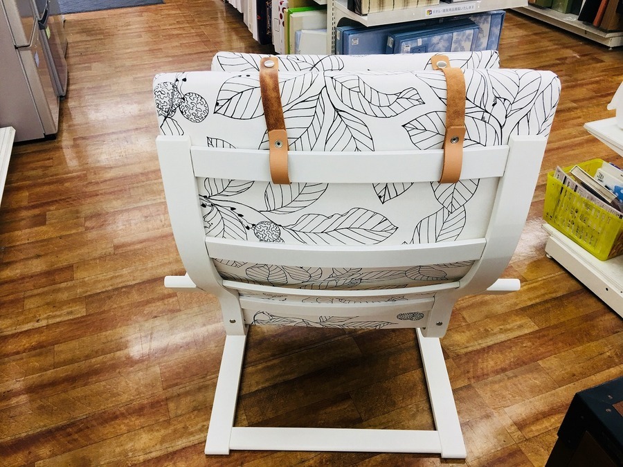USED美品＊IKEA ポエング【手渡し限定】 北海道 南空知手渡し限定】イケア ポエング ホワイトレザー 中古