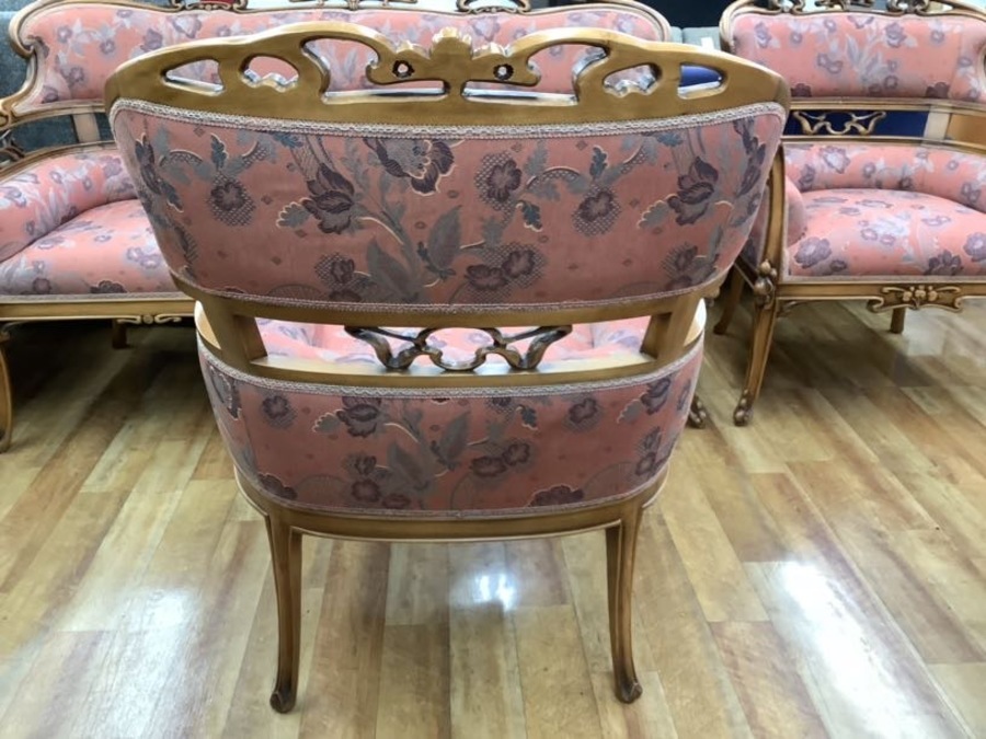 価格見直しました！CLItalia｜CLイタリア｜アールヌーヴォー様式｜1人掛ソファ｜座面破れ有 価格見直しました！CLItalia｜CLイタリア｜アールヌーヴォー様式