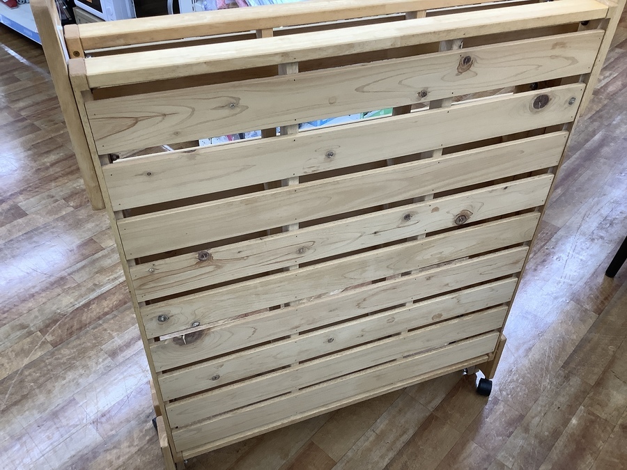 未使用 中居木工 すのこベット 付属品揃い 中居木工 日本製 折りたたみ すのこ ベッド ひのき ロータイプ