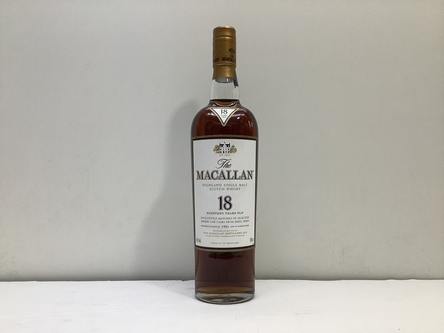 The MACALLAN(ザ・マッカラン）シェリーオーク18年 買取致しました