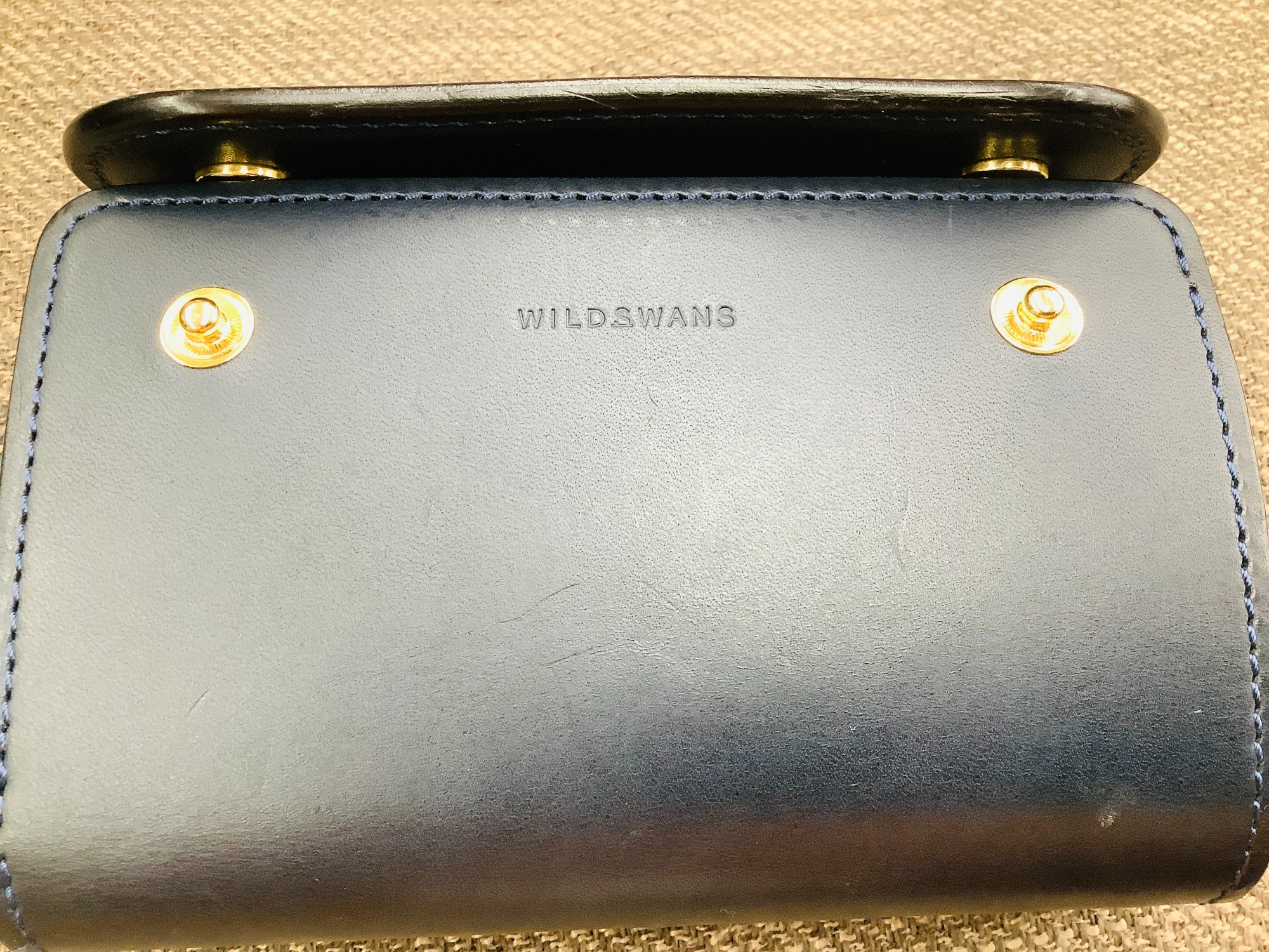 ワイルドスワンズ財布 小型三つ折り財布《イーノ》ヌバックポロサスクロコ｜WILDSWANS