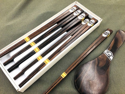 箸　津軽塗りの箸　黒檀