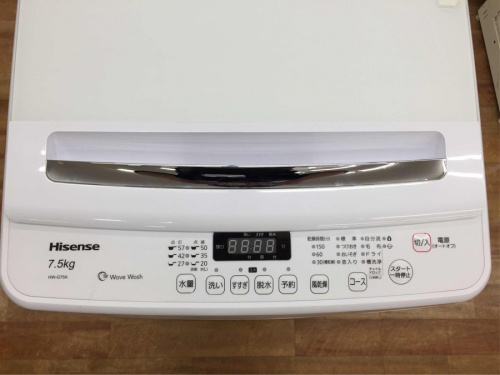 簡易乾燥機能付洗濯機のハイセンス