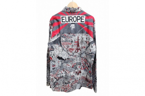 総柄アーティストシャツのtadanori yokoo&bohemians