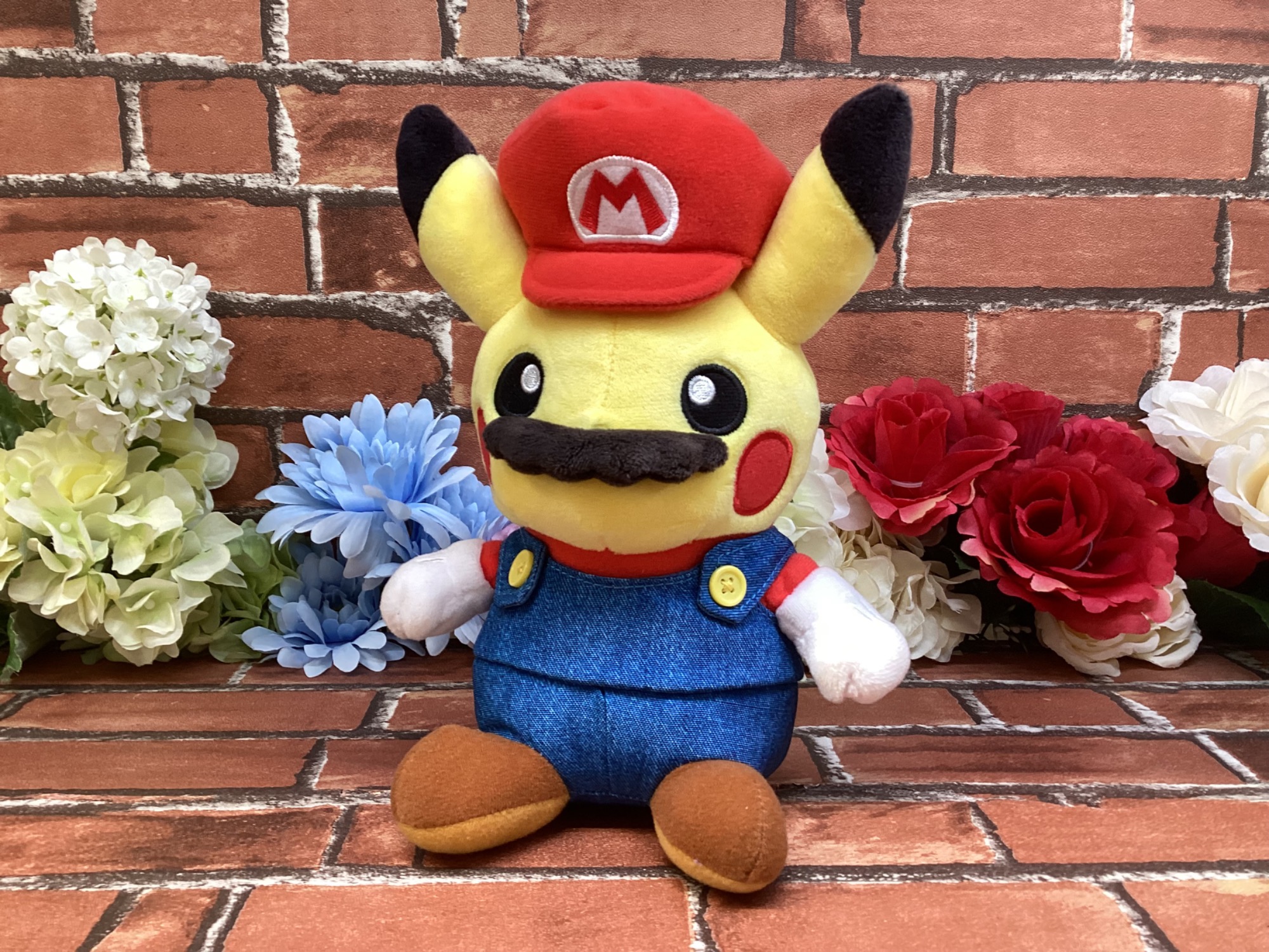 おひげがキュート⚡【マリオピカチュウ ぬいぐるみ】買取入荷