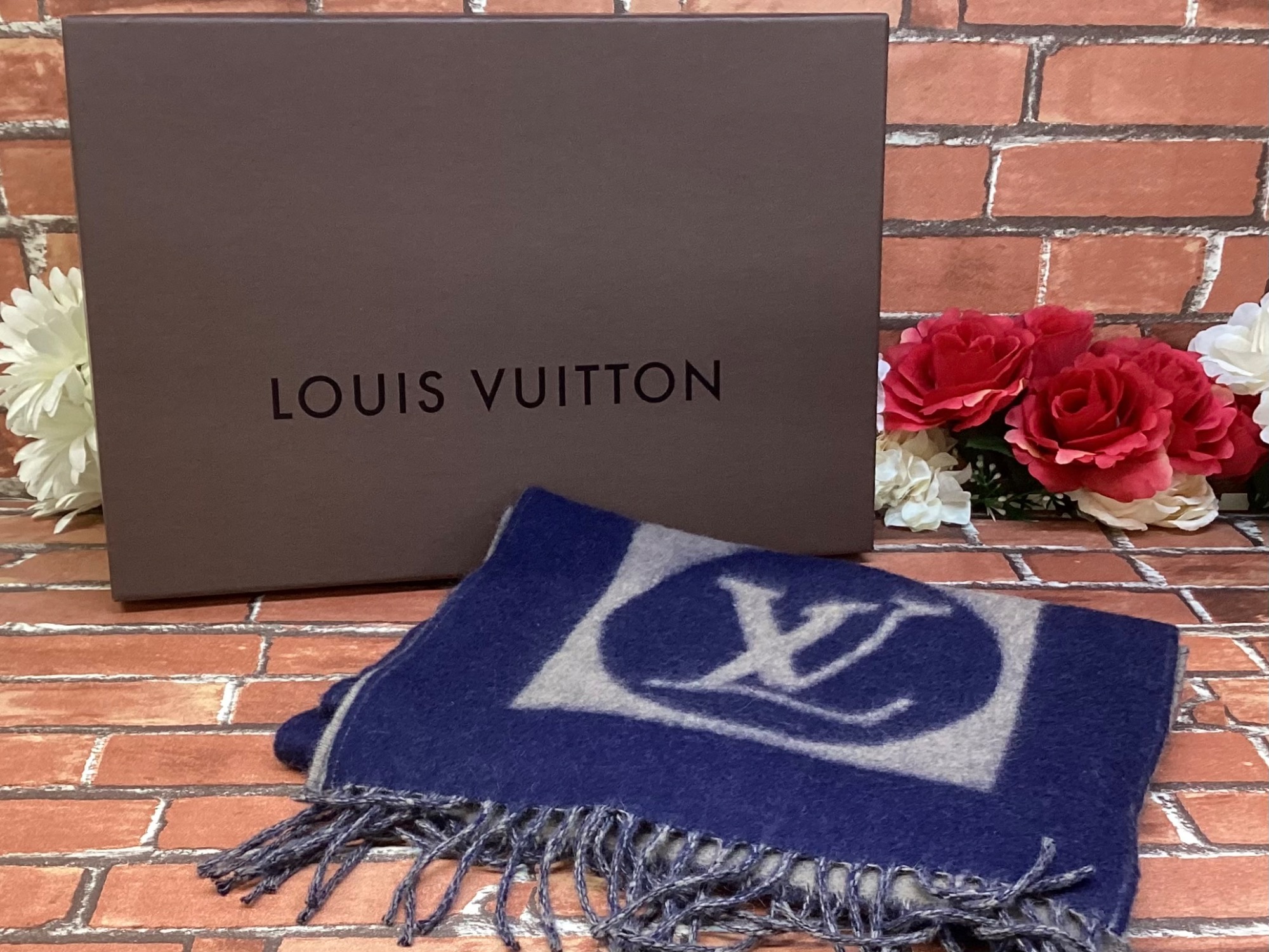 赤車 レア極上品！ルイヴィトン  マフラー カシミヤ100％ 大阪高島屋店 Amazon | LOUIS VUITTON(ルイヴィトン) （ルイヴィトン）ルイ