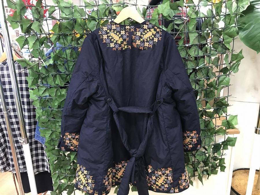 45R インディゴ 刺繍 ダウン ロング コート 45rpmインディゴダウン刺繍コート入荷しました！！【中央林間店
