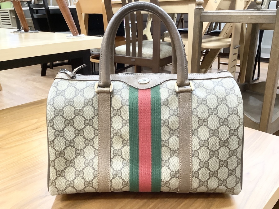 Gucci ダイヤモンドパターン ボストンバッグ GUCCダイヤモンドパターン ボストンバッグ