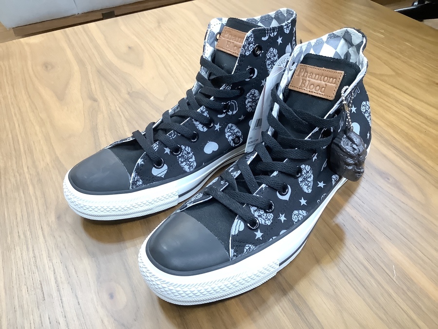 コンバースオールスター　ハイカット　ジョジョの奇妙な冒険 ジョジョの奇妙な冒険 ストーンオーシャン CONVERSE チャーム