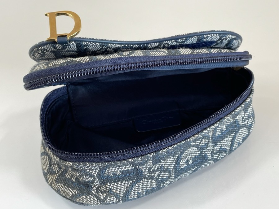 Christian Dior クリスチャン ディオール トロッター柄 サドルポーチ