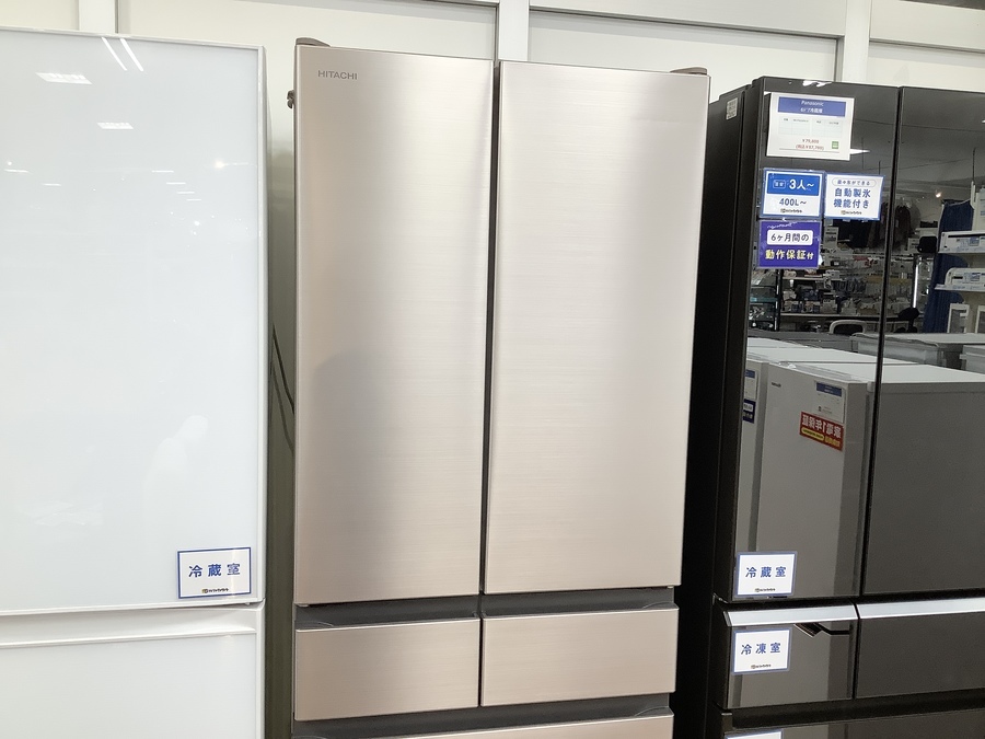 日立　6ドア冷蔵庫　475L R-H48N 2021年 日立 6ドア冷蔵庫 475L R-H48N 2021年 2020年製】HITACHIの6ドア