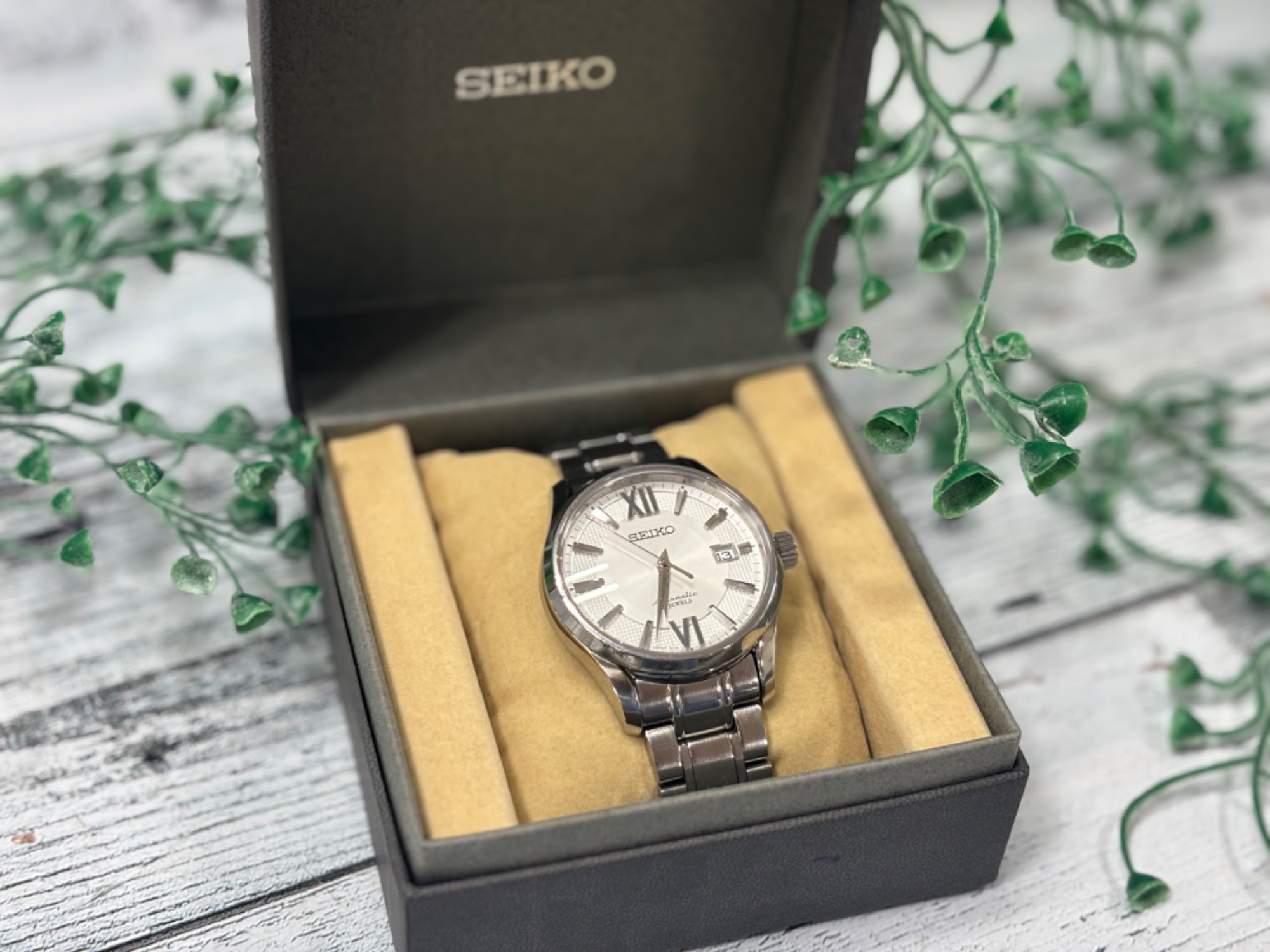 SEIKOの自動巻き腕時計 6R15-02F0 ブレザージュ が入荷いたしました