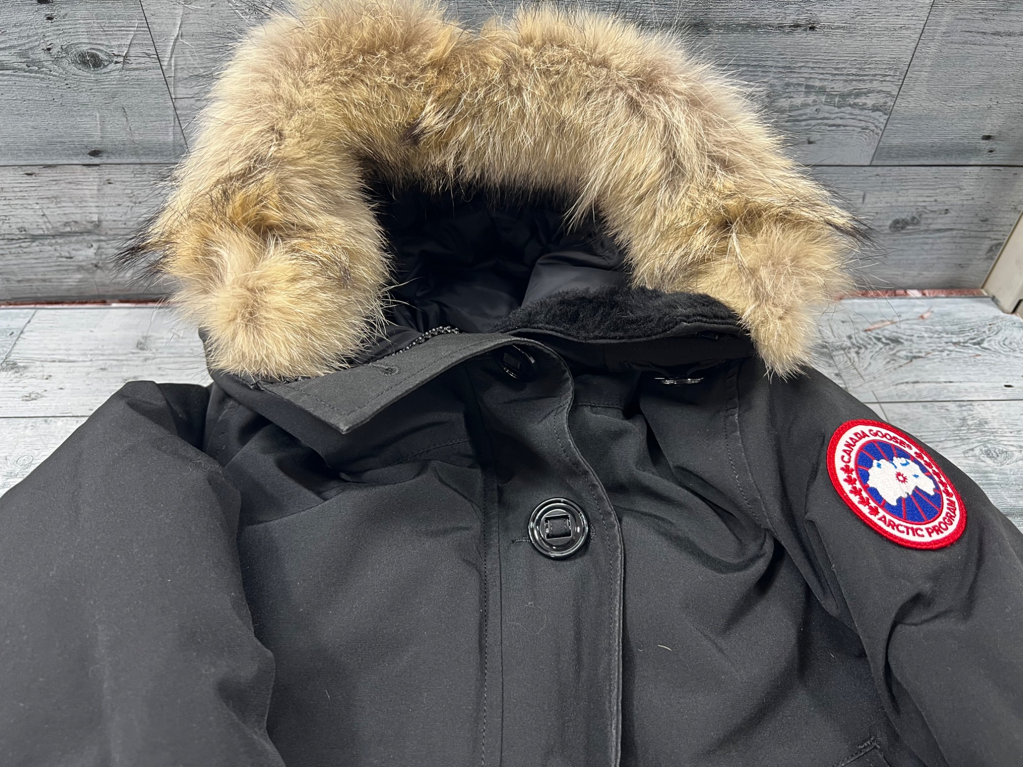 カナダグースダウン ブロンテ レディースMサイズブラック カナダグース