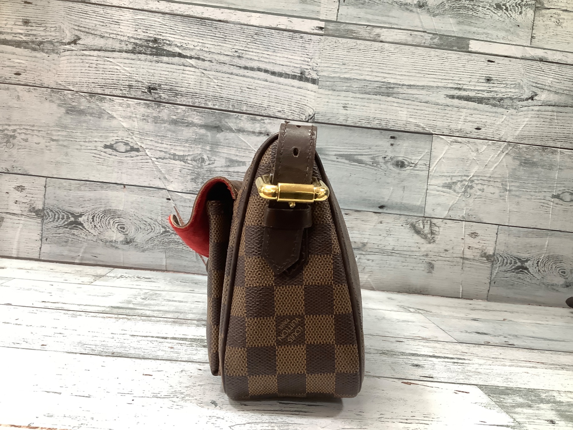 確実本物:LouisVuittonダミエ　ブルックリンGM スマホで購入】LOUIS VUITTON(ルイ・ヴィトン) ダミエラヴェッロGM