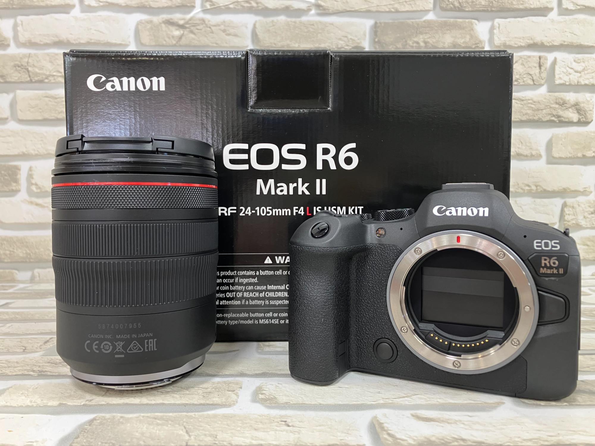 EOS R6 + RF24-105mm F4 L IS USM バッテリーセット スマホで購入】】CANON (キャノン)のEOS R6 MarkⅡRF24-105mm F4 L IS