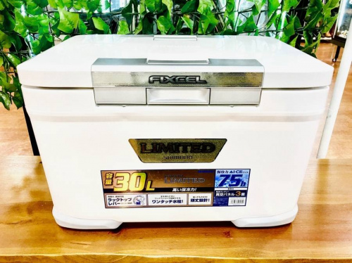 キャンプ用品のクーラーボックス