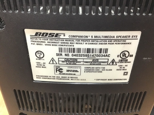 companion5のBOSE