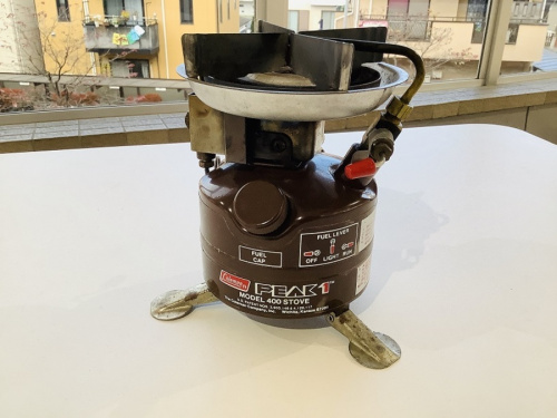 コールマンのガソリンバーナー