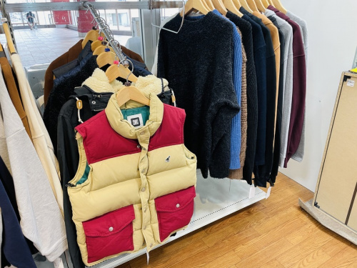 秋物ファッションの冬物ファッション