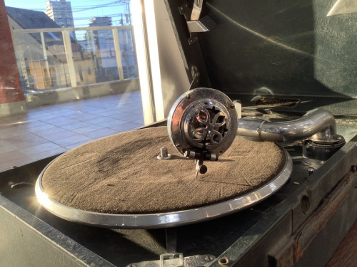 アンティークの蓄音機