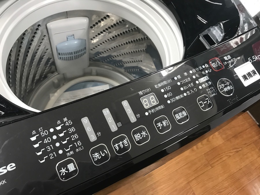 【Hisense】1年保証！黒い洗濯機が入荷です！！ [2019.10.22発行]｜リサイクルショップ トレジャーファクトリー（トレファク）上板橋店