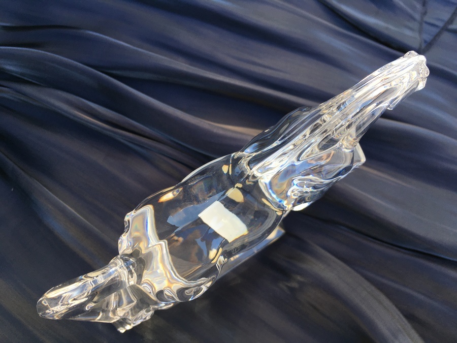 Y2399-1 バカラ ジャンピングホース 馬 置時計 横16㎝ Y2399-1 バカラ ジャンピングホース 馬 置時計 横16㎝