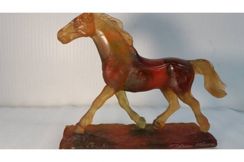 美品 Daum France ドーム フランス クリスタルガラス 馬フィギュリン 美品 Daum France ドーム フランス クリスタルガラス 馬フィギュリン