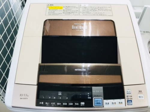 生活家電の洗濯乾燥機