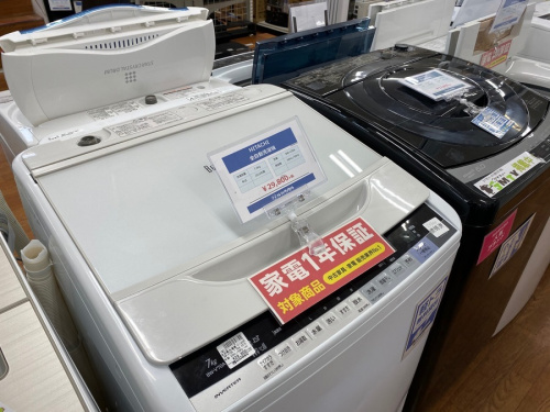 生活家電の洗濯機
