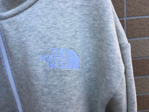 リアビューフルジップフーディのTHE NORTH FACE
