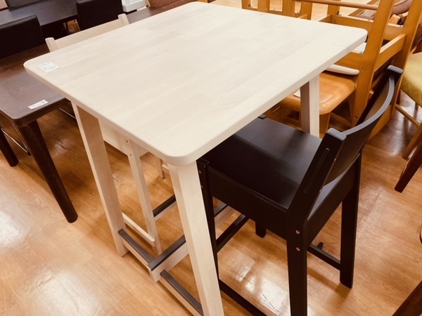 【トレファク神戸新長田】IKEAのダイニング3点セット入荷しました！【取りに来れる方限定】 地域最大級中古家具!!】IKEAのNORRAKERのダイニングセット入荷！｜2021