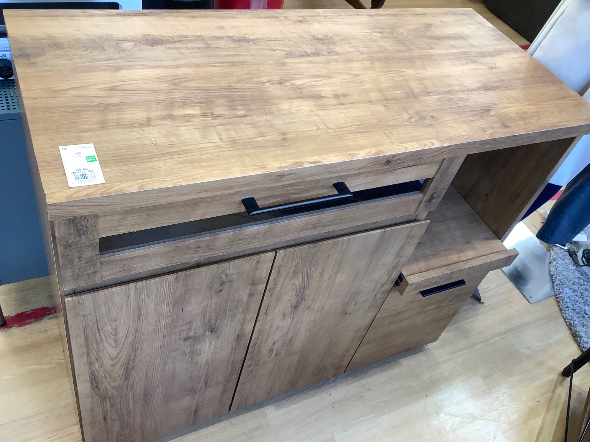 家具最大展示中！】ナチュラルカラー＆ブラウンのキッチンカウンターを