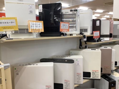暖房家電展示中！！】肌寒い日に当店の暖房器具はいかがでしょうか