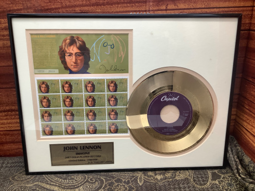 インテリア雑貨買取強化中！！】JOHN LENNON/IMAGINEのゴールド
