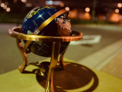 インテリアの地球儀　