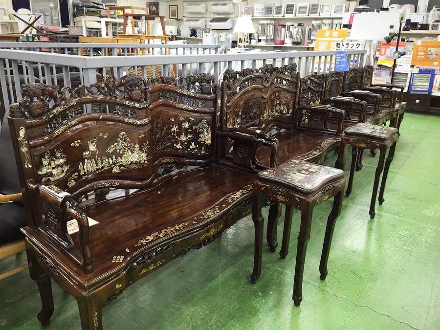 中国骨董家具　長椅子　無垢材　飾り台　オブジェ 043b43692136cdb4904e512ecfdad3